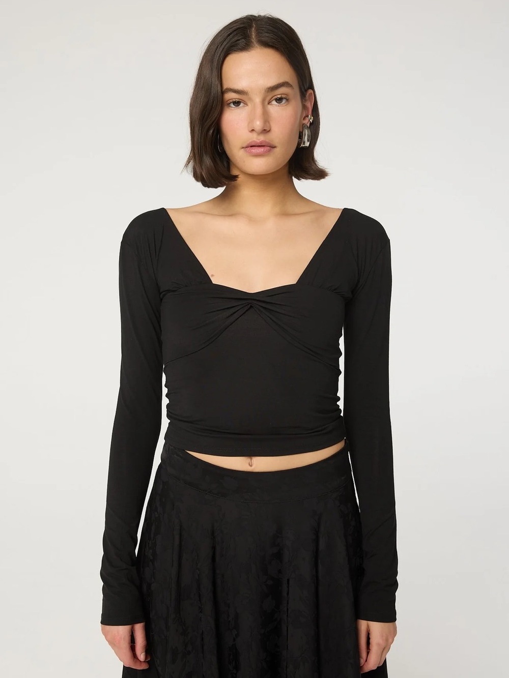 NWT The Line By K Rian Top in Black - M